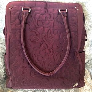 Plum Quilted Vera Bradley Work Tote